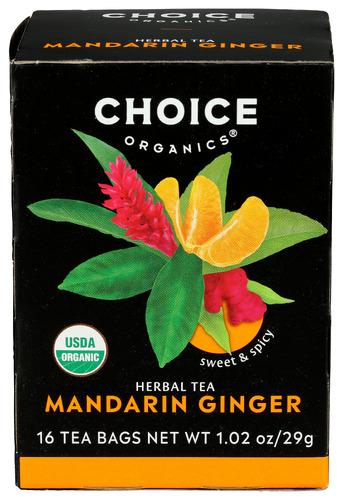 Choice Tea Tea Herbal Mndrn Gng Organic - 16 Bg (6 Units)