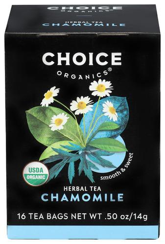 Choice Tea Tea Chamomile Herb Organic - 16 Bg (6 Units)