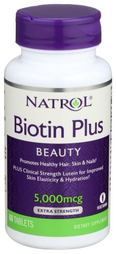 Natrol Biotin Plus + Lutein - 60 Tb (1 Units)