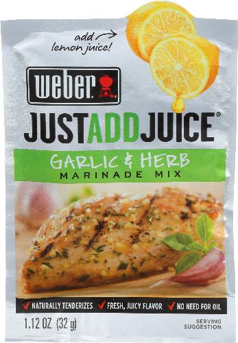 Weber Marinade Garlic & Hrb Jaj - 1.12 Oz (12 Units)