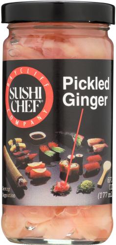 Sushi Chef Ginger Pckld - 6 Oz (12 Units)