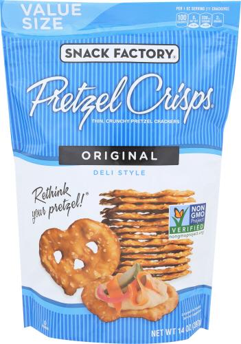 Snack Factory Pretzel Crisp Origional Prty - 14 Oz (12 Units)