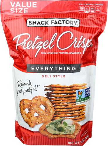 Snack Factory Pretzel Crisp Everything - 14 Oz (12 Units)