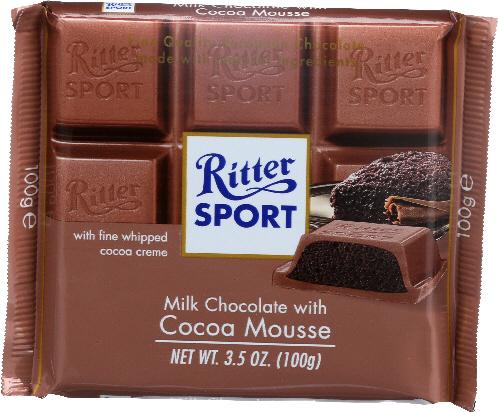 Ritter Sport Bar Cocoa Mousse - 3.5 Oz (11 Units)