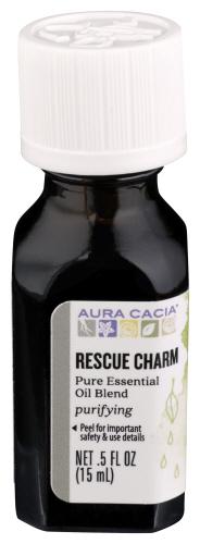 Aura Cacia Essential Oil Blend Rescue Chrm - 0.5 Oz (1 Units)
