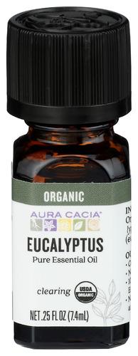 Aura Cacia Essential Oil Organic Eucalyptus - 0.25 Oz (1 Units)