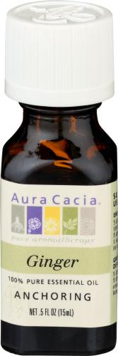 Aura Cacia Essential Oil Ginger - 0.5 Oz (1 Units)