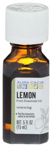 Aura Cacia Essential Oil Lemon - 0.5 Oz (1 Units)