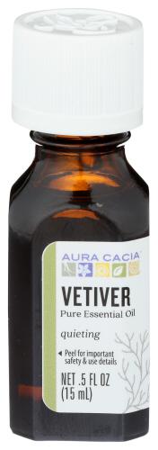 Aura Cacia Essential Oil Vetiver - 0.5 Oz (1 Units)