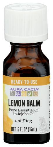Aura Cacia Essential Oil Lemon Balm - 0.5 Oz (1 Units)
