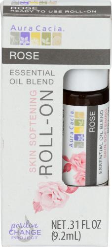Aura Cacia Oil Essent Roll Rose - 0.31 Fo (4 Units)