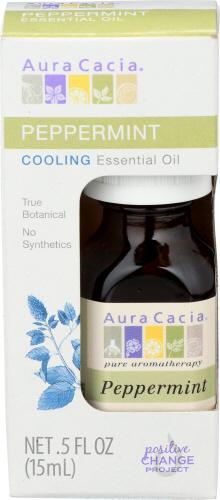 Aura Cacia Oil Essential Peppermint Bxd - 0.5 Oz (1 Units)