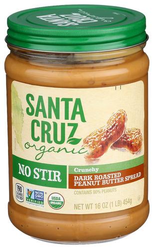 Santa Cruz Peanut Butter Crn Dr Ns Organic - 16 Oz (6 Units)