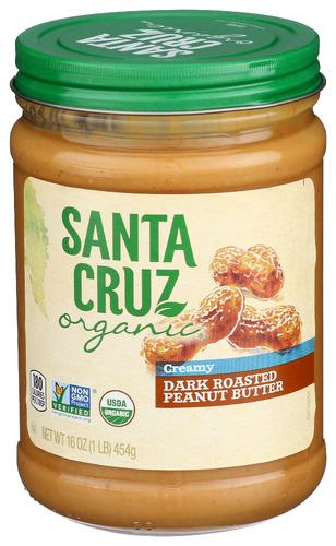 Santa Cruz Peanut Butter Crm Dkrst Organic - 16 Oz (6 Units)