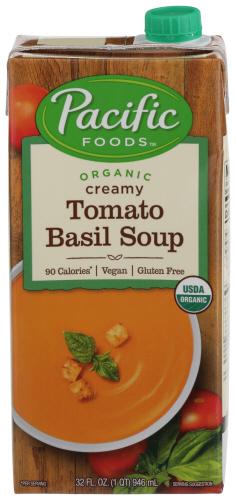 Pacific Foods Soup Vgn Tomato Basil Organic - 32 Oz (12 Units)