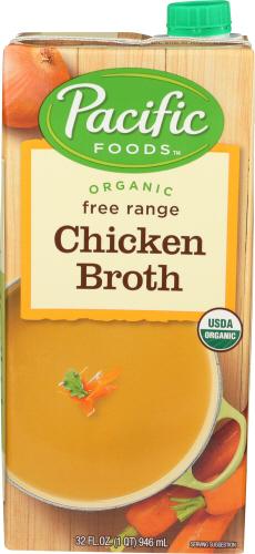 Pacific Foods Broth Chicken Frange Organic - 32 Oz (12 Units)