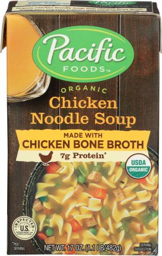 Pacific Foods Soup Chicken Ndl Bone Beer Organic - 17 Oz (12 Units)