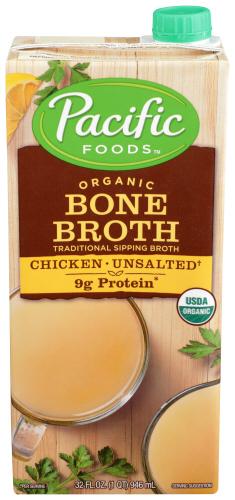 Pacific Foods Bone Broth Chicken Organic - 32 Oz (12 Units)