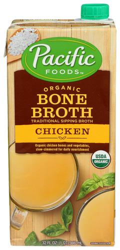 Pacific Foods Bone Broth Sltd Chic Organic - 32 Oz (12 Units)
