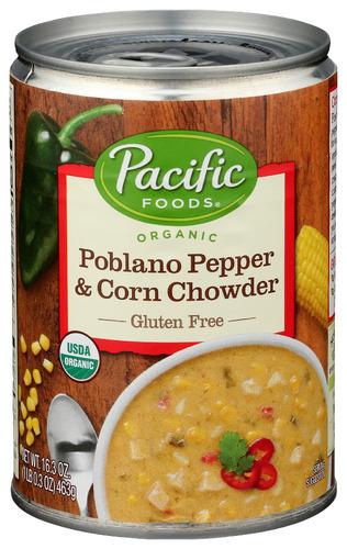 Pacific Foods Soup Poblano Corn Chowder - 16.3 Oz (12 Units)