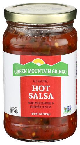 Green Mountain Gringo Salsa Hot - 16 Oz (12 Units)