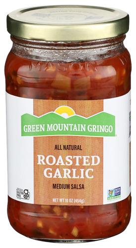 Green Mountain Gringo Salsa Fire Roasted Garlic - 16 Oz (12 Units)