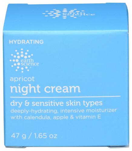 Earth Science Cream Face Nite Apricot - 1.65 Oz (1 Units)