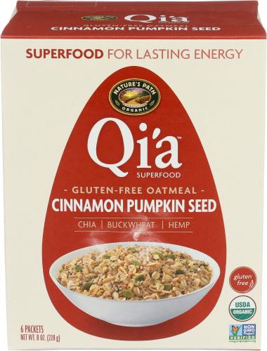 Natures Path Oatmeal Cin Pmpkn Sds - 8 Oz (6 Units)