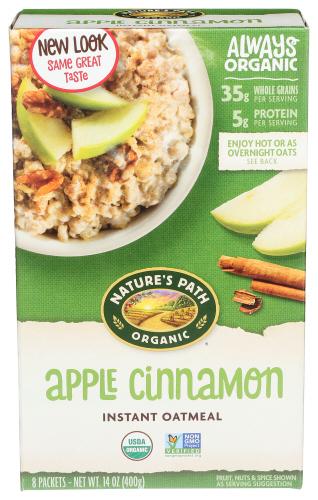 Natures Path Cereal Hot Apl Cin Organic 8Ct - 14 Oz (6 Units)