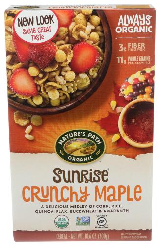 Natures Path Cereal Crunchy Mple Sunrs Organic - 10.6 Oz (12 Units)