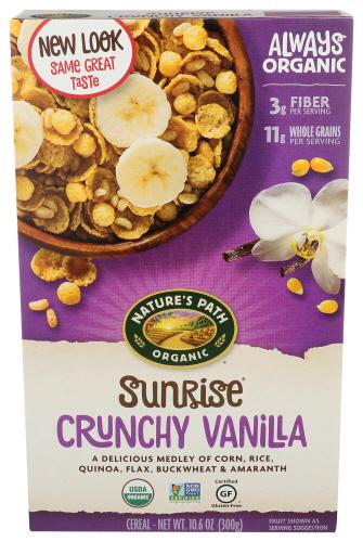 Natures Path Cereal Crunchy Vnlla Sunrs Organic - 10.6 Oz (12 Units)