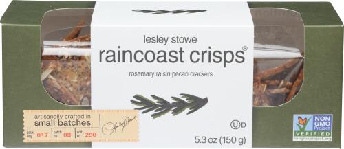 Lesley Stowe Crisps Rsmry Raisin Pecan - 5.3 Oz (12 Units)