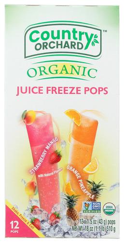 Country Orchard Pops Frz Strwbrry 12 Organic - 18 Oz (8 Units)