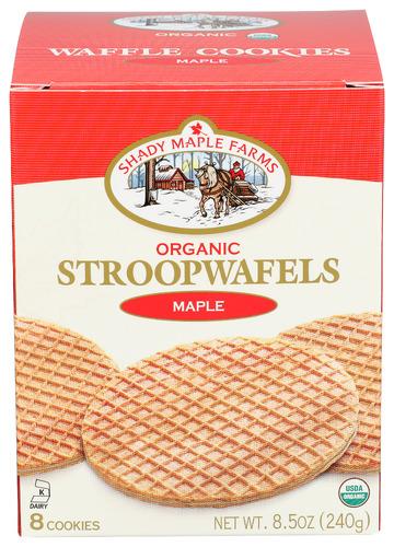 Shady Maple Farm Cookie Waffle Maple Organic - 8.5 Oz (8 Units)