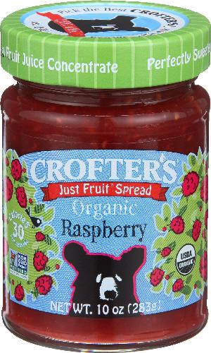 Crofters Fruit Sprd Raspbry Organic - 10 Oz (6 Units)