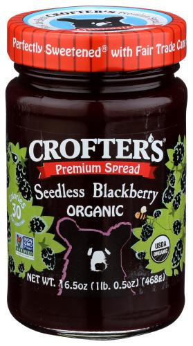 Crofters Fruit Sprd Blckbrry Sdlss - 16.5 Oz (6 Units)