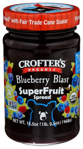 Crofters Spread Blubry Blast Organic - 16.5 Oz (6 Units)