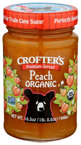 Crofters Spread Fruit Peach - 16.5 Oz (6 Units)