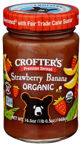 Crofters Spread Strawberry Banana Organic - 16.5 Oz (6 Units)
