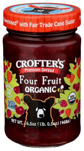 Crofters Fruit Spread 4 Fruit - 16.5 Oz (6 Units)