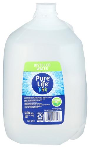 Pure Life Water Distilled Sd Hndl - 128 Fo (6 Units)
