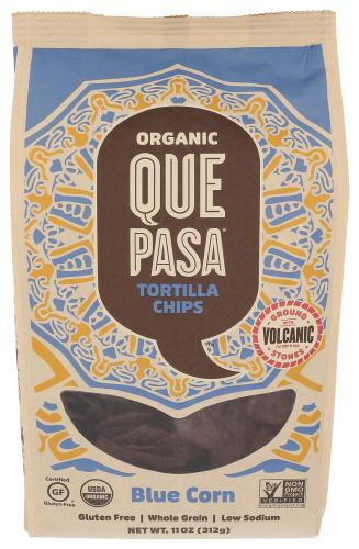 Que Pasa Chip Tortilla Blue Organic - 11 Oz (6 Units)