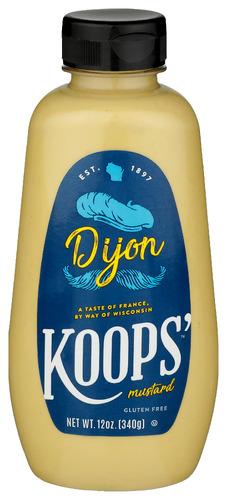 Koops Mustard Sqz Dijn White - 12 Oz (12 Units)