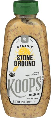 Koops Mustard Stone Grnd Organic - 12 Oz (12 Units)