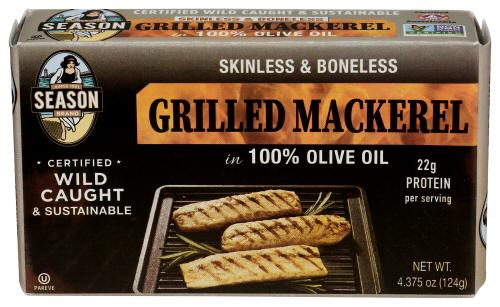 Seasons Mackerel Sknls Bonelss Gr - 4.375 Oz (12 Units)