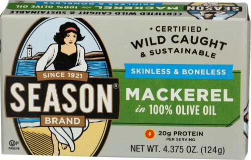 Seasons Mackerel Fillets - 4.375 Oz (12 Units)