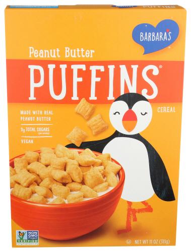 Barbaras Cereal Puffins Peanut Butter - 11 Oz (12 Units)