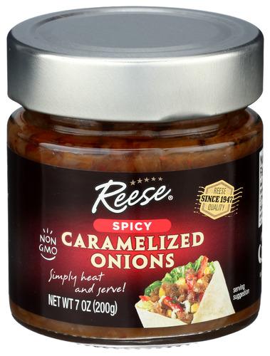 Reese Onions Caramelized Spicy - 7 Oz (6 Units)