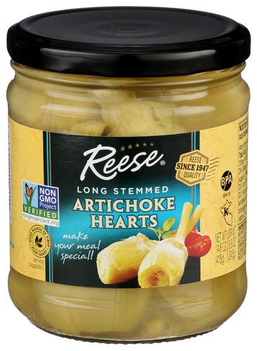 Reese Artichoke Hrts With Stem - 14.6 Oz (6 Units)
