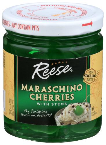 Reese Cherry Green Stem - 10 Oz (12 Units)